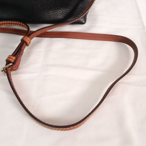 Dooney & Bourke Dillen Crossbody Satchel Pebble Grain Leather Navy - Picture 14 of 14